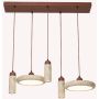 Zambelis PENDANT LED 25451 Visilica 3x10W/GU10+44W/LED 3000K 2512lm IP20