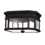 Feiss COTSWOLD LANE FE-COTSLN-F-BK Plafonjera 2x60W/E27 IP44