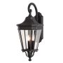 Feiss COTSWOLD LANE FE-COTSLN2-L-BK Zidna svjetiljka 3x60W/E14 IP44