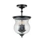 Feiss Pickering Lane FE-PICKERING-LANE-SF-BLK Stropna svjetiljka 3x40 W/E14