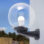 Fumagalli Nardo FMG-NARDO-GLOBE-BLK Zidna svjetiljka 1x23W/E27 IP55