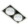 Italux VERTICO GL7108-2/2X18W 4000K WH+BL Ugradbeno downlight svjetlo 2x18W/LED 3045LM IP20