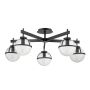 Hinkley Lighting Hollis HK-HOLLIS-5-C-BK Stropna svjetiljka 5x40 W/E14 ip44