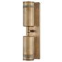 Hinkley Pratt HK-PRATT-2LT-SPOT-HB Zidna svjetiljka 2x8W/GU10 3000K 560lm ip44