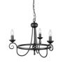 Elstead Lighting HARLECH HR3A-BLACK Luster 3x60W/E14