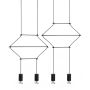 King Home FLUSSO LINE JD0032-4P Visilica 4x3W/G9 3000K 960LMLM IP20