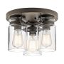 Kichler BRINLEY KL-BRINLEY-F-OZ Plafonjera 3x60W/E27