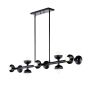 Kichler Palta KL-PALTA-LP10-BK lampa wisząca 10x40W/E14 IP20