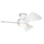 Kichler SOLA KLF-SOLA-34-WHT Ventilator 10W/LED 3000K 1116LM IP23