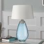 Elstead Lighting LENA LARGE LENA-TL-L-BLUE-OWSS Stolna svjetiljka 1X7W/GU10+1x60W/E27
