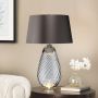 Elstead Lighting LENA LARGE LENA-TL-L-SMOKE Stolna svjetiljka 1X7W/GU10+1x60W/E27