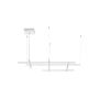 Nova Luce PACE 9002055 Visilica 1x83W/led 3000k IP20 4847lm