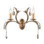 Elstead Lighting LILY LL2-ANT-BRZ Zidna svjetiljka 2x60W/E14