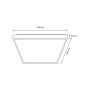 Milagro QUADRO ML7932 Plafonjera 1x66W/LED 3000K-6000K 7050lm IP20