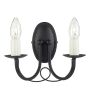 Elstead Lighting MINSTER MN2-BLACK Zidna svjetiljka 2x60W/E14