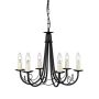 Elstead Lighting MINSTER MN6-BLACK Luster 6x60W/E14