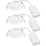 Nordlux Monolo 2510310101 Ugradbeno downlight svjetlo 3x4.8w/led 3000k 450lm ip20
