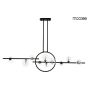 King Home ALURE LINE TWIN MSE010100347 Stropna svjetiljka 11x5W|1x17W/G9|LED 3000K 1360LM IP20