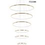 King Home RING SLIM MSE1501100164 Visilica 130W/LED 3000K 10400lm