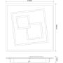 Zuma Line DUNK MS-3041S Stropna svjetiljka 1x36W/LED 3000-6000k 2300lm