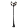 Elstead Lighting NORFOLK NR8-BLK Svjetionik 3x60W/E27 IP43