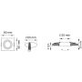 Zuma Line FINN OB2211CL02-B Ugradbeno downlight svjetlo 1x50W/GU10