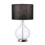 Elstead Lighting Orb ORB-CLEAR-PN-BLK lampka stołowa 1x60W/E27  