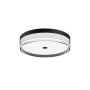 Italux Molino PLF-64536-S-BK Plafonjera 1x24W/LED 3000K|4000K|6000K 2640lm IP40