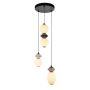 Italux Balos PND-94921-4R-BK Visilica 1x19W/LED 3000K 1400lm IP20