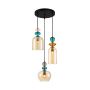 Italux Busco PND-30263-3A-BRO-AMB Visilica 3x40W/E27 IP20
