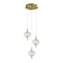 Italux Corado PND-81418-3-BK-GD Visilica 1x12W/LED 3000K 1084lm IP20