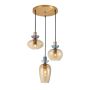 Italux Fanda PND-31882-3A-GD-AMB Visilica 3x40W/E27 IP20