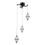 Italux Fuente PND-34395-3-BK Visilica 3x15W/LED 3000K 1108lm IP20