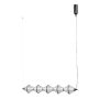 Italux Fuente PND-34395-5-BK Visilica 5x25W/LED 3000K 1576lm IP20