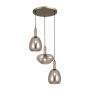 Italux Gater PND-23541-3-GD-CH Visilica 3x40W/E27 IP20