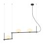 Italux KERNIO PND-357783-BK+W Visilica 3x25W/G9 IP20