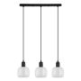 Italux LAMEZIA PND-67594-3-BK+CL Visilica 3x40W/E27 IP20