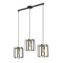 Italux PRIMERO PND-44003-3-BK-GD Visilica 3x60W/E27 IP20