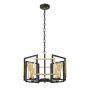 Italux PRIMERO PND-44003-4-BK-GD Visilica 4x60W/E27 IP20