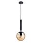 Italux RAVENA PND-2324-1 BK+AMB Visilica 1x10W/E27 IP20