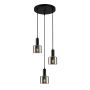 Italux SANTIA PND-65342-3A-BK+SG Visilica 3x40W/E27 IP20