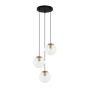 Italux Sarpo PND-58867-3S-BK-BRO Visilica 3x40W/E27 IP20