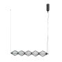 Italux Sevil PND-34403-5-BK Visilica 5x25W/LED 3000K 1288lm IP20