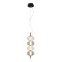 Italux Testa PND-84938-4V-BK Visilica 4x16W/LED 3000K 1000lm IP20