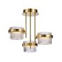 Italux Tiara PND-77362-3-24W-GD Stropna svjetiljka 3x24W/LED 3000K 2603lm IP20