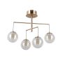 Italux Velada PND-34381-4-HBR Stropna svjetiljka 4x20W/LED 3000K 1810lm IP20