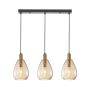 Italux Zulo PND-27812-3-BRO-AMB Visilica 3x40W/E27 IP20