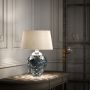 Quintiesse SAMARA QN-SAMARA-TL-BLU Stolna svjetiljka 1x60W/E27+1x7W/GU10 3000K 620LM