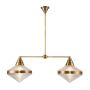 Quintiesse Willard QN-WILLARD-LP2-VBS-PG lampa sufitowa 2x60W/E27 IP20