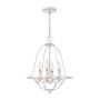 Quoizel Bradbury QZ-BRADBURY-4P-AWH lampa wisząca 4x40W/E14  